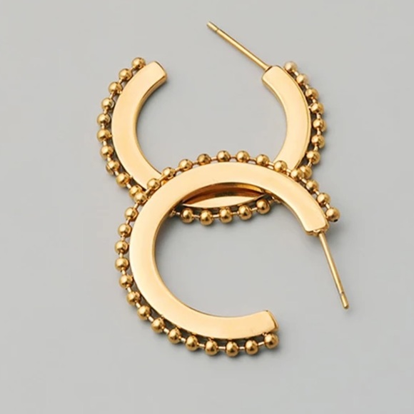 Sharp Poppy Hoops - Picture 4 of 6